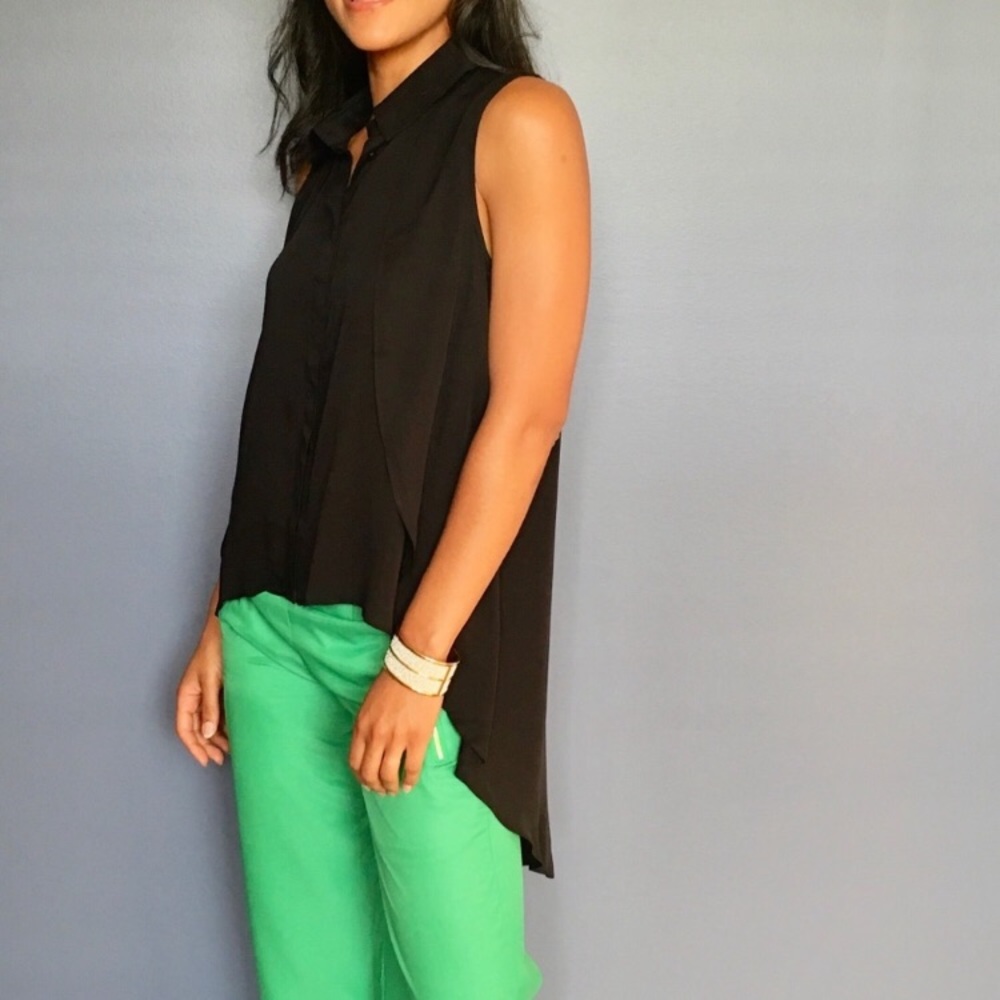 Black Button Down Blouse